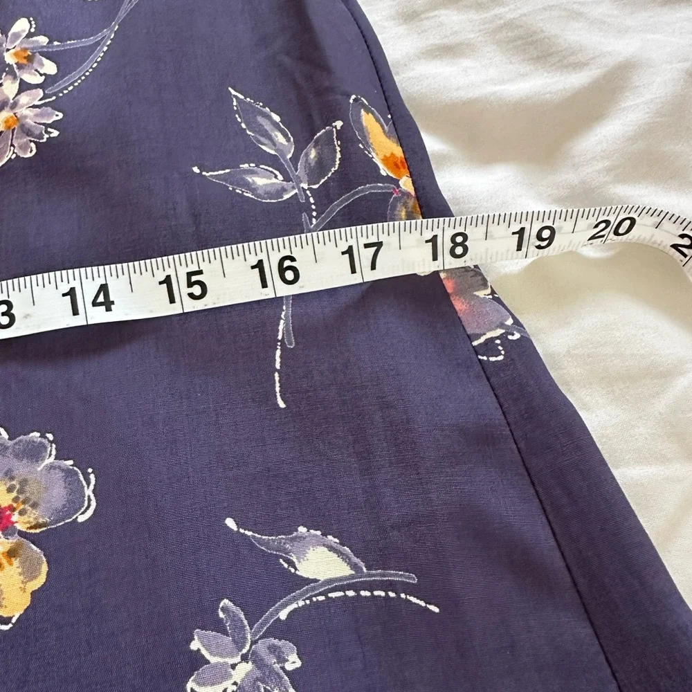 Vintage Vision Apparel Shirt Dress Floral Print Mother of Pearl Buttons SZ 12 - Picture 4 of 7